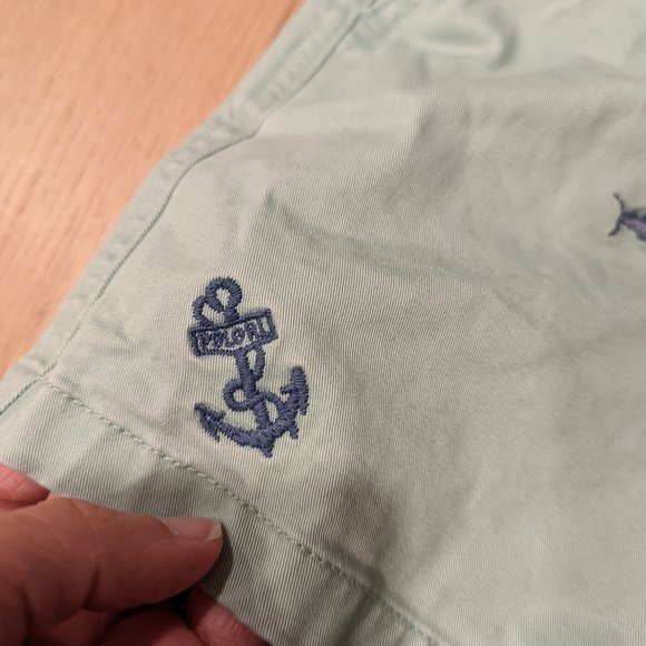 Polo Light Teal Shorts with Nautical Embroidery - Picture 6 of 7